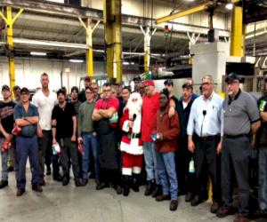 Kennedy Valve Holds Holiday Lunch Complete with a Visit from Santa